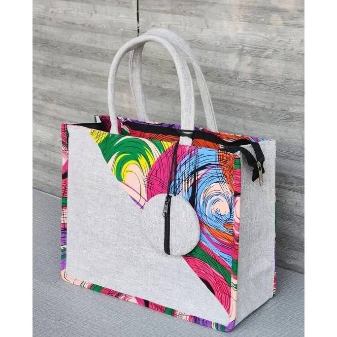 Sac à main femme ethnique africain, tissu coloré, élégant et grande capacité