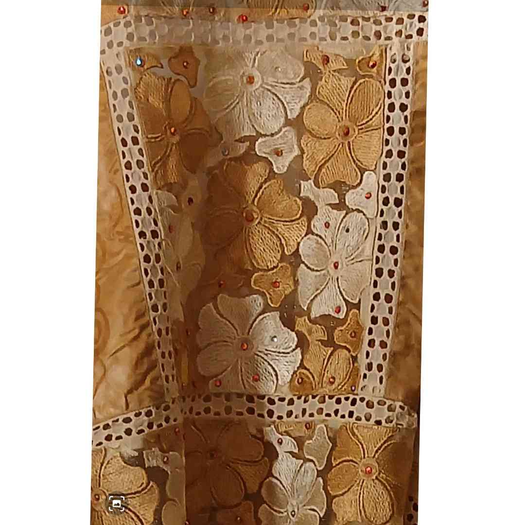 Ensemble geztner marron beige avec dentelle