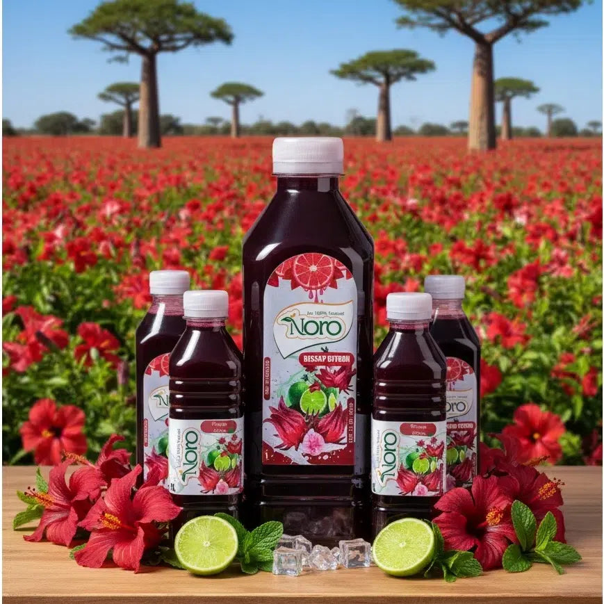 Jus de bissap rouge 1L – Boisson hibiscus naturelle, detox et rafraîchissante
