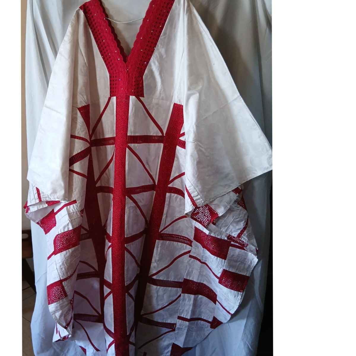 Boubou femme brodé geztner rose fushia, robe africaine élégante cérémonie