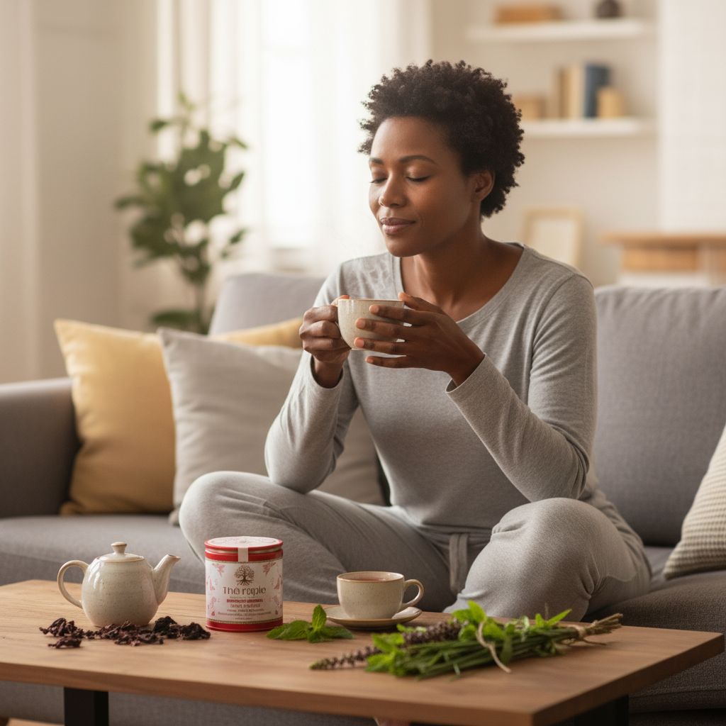 Infusion anti-stress Douceur Rouge – Tisane relaxation premium sénégalaise 146g