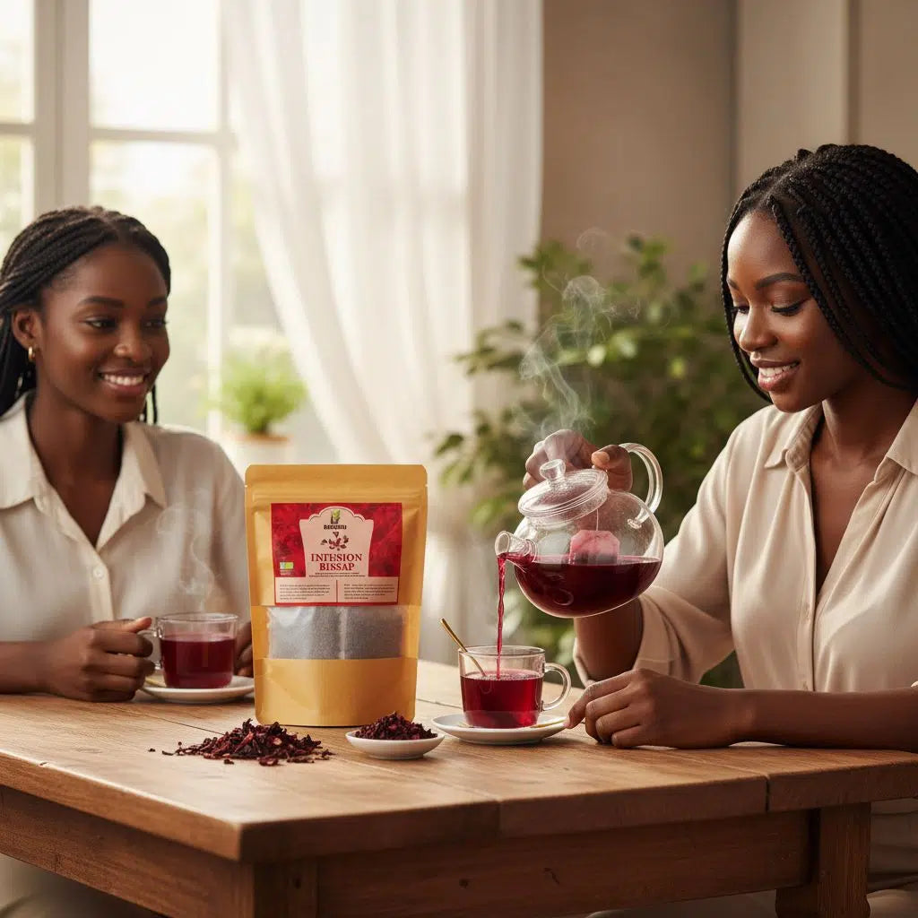Infusion Bissap Bio 20 Sachets – Tisane Hibiscus Santé Naturelle