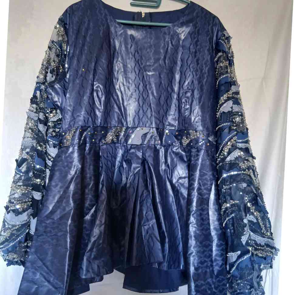 Ensemble Geztner dentelle bleu marine femme élégant soirée ou mariage