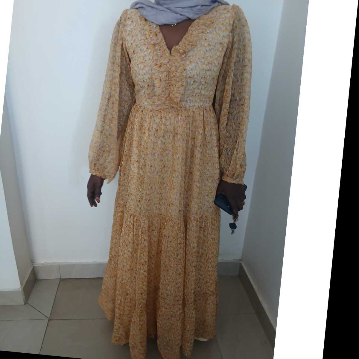 Robe longue fleurie femme en coton, style bohème chic, été et printemps