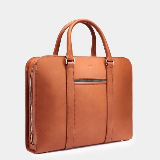 Sac en cuir pour ordinateur élégant homme et femme, marron beige ou noir