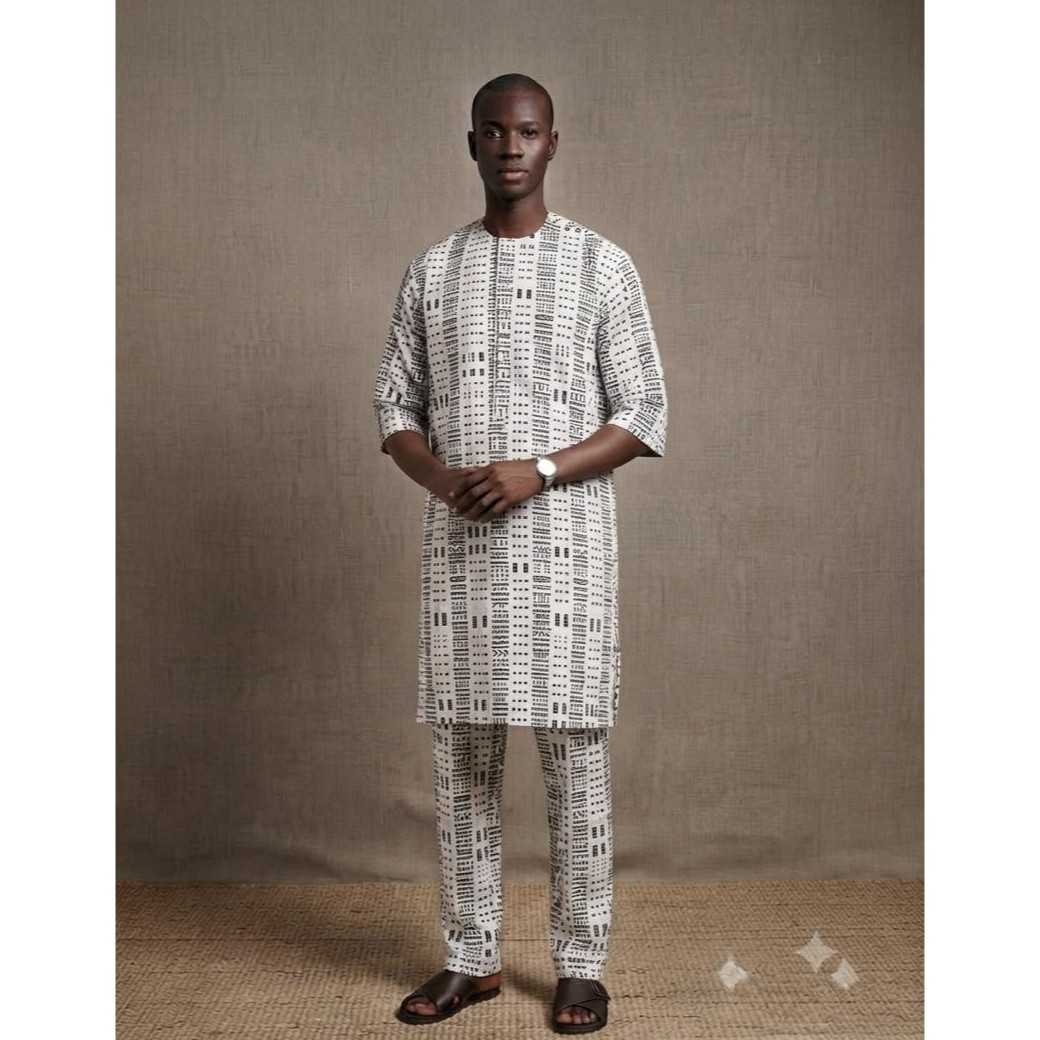 Ensembles homme tissu wax léger très confortable