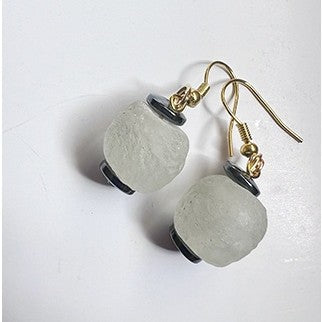 Collier et boucles d'oreilles en perles de verre Zuri