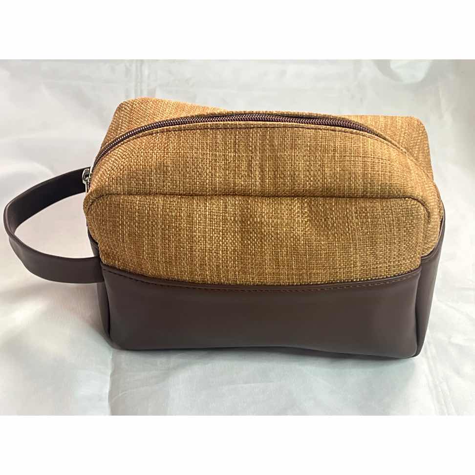 Trousse de toilette élégante en cuir, compacte et mixte, couleurs au choix