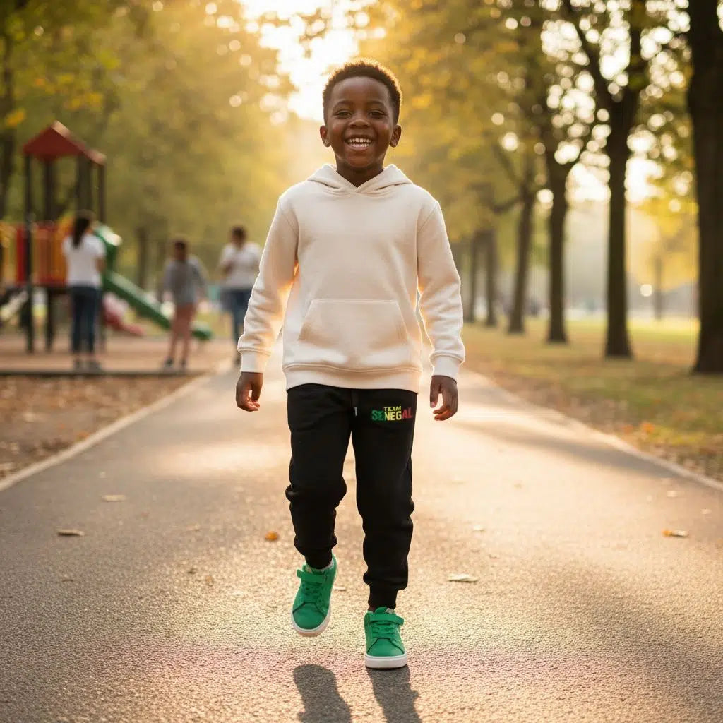 Jogging enfant Senegal – Survêtement garçon coton, confortable et stylé