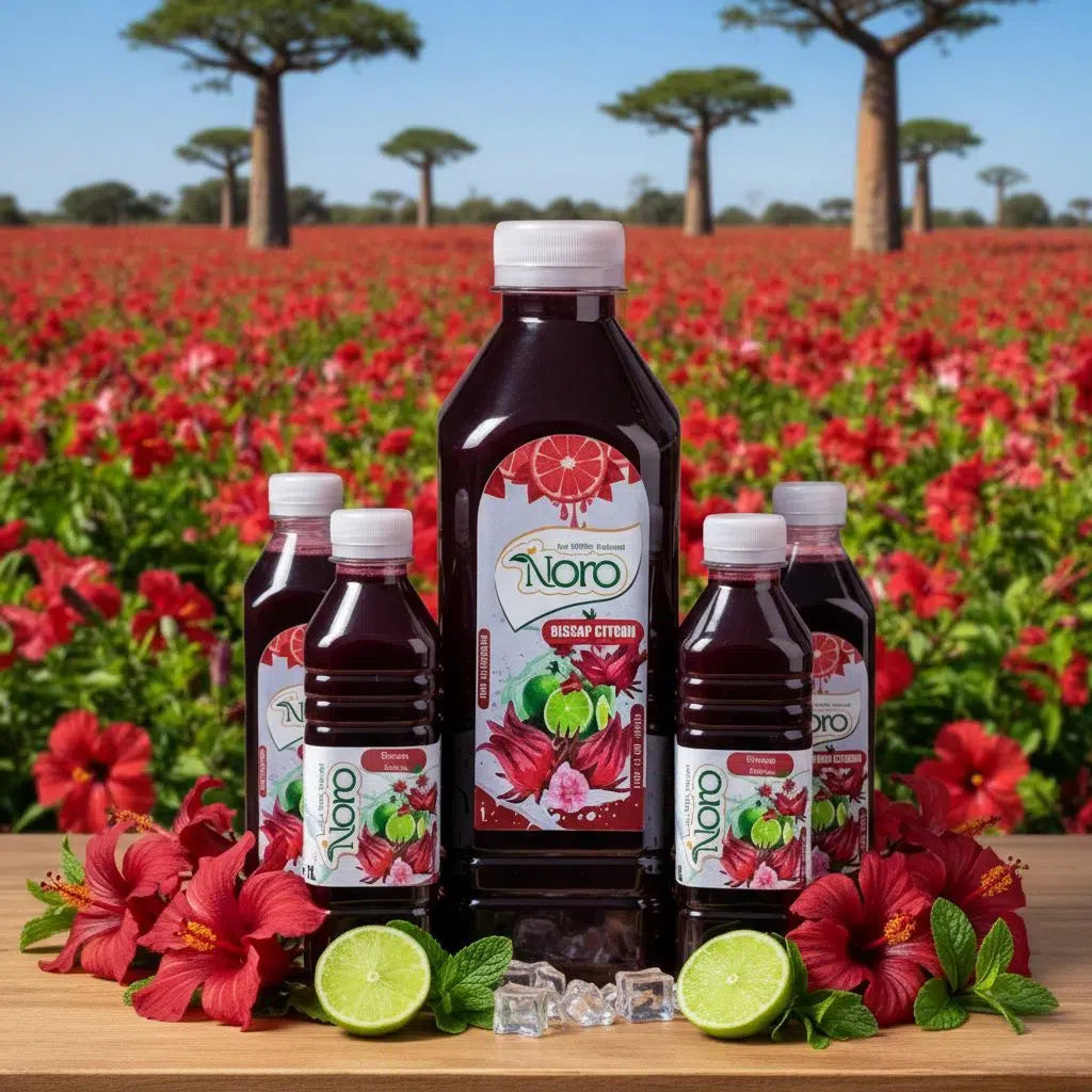 Jus de bissap rouge 1L – Boisson hibiscus naturelle, detox et rafraîchissante