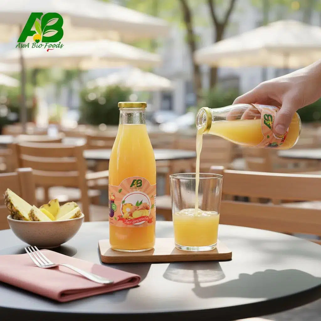 Jus Gingembre Ananas Bio 1L - Vitalité et Bien-Être Détox