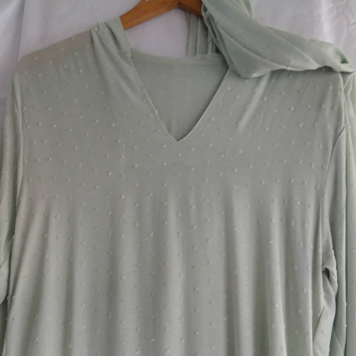 Robe Maxi Coton Vert Menthe à Capuchon - Élégance Chic