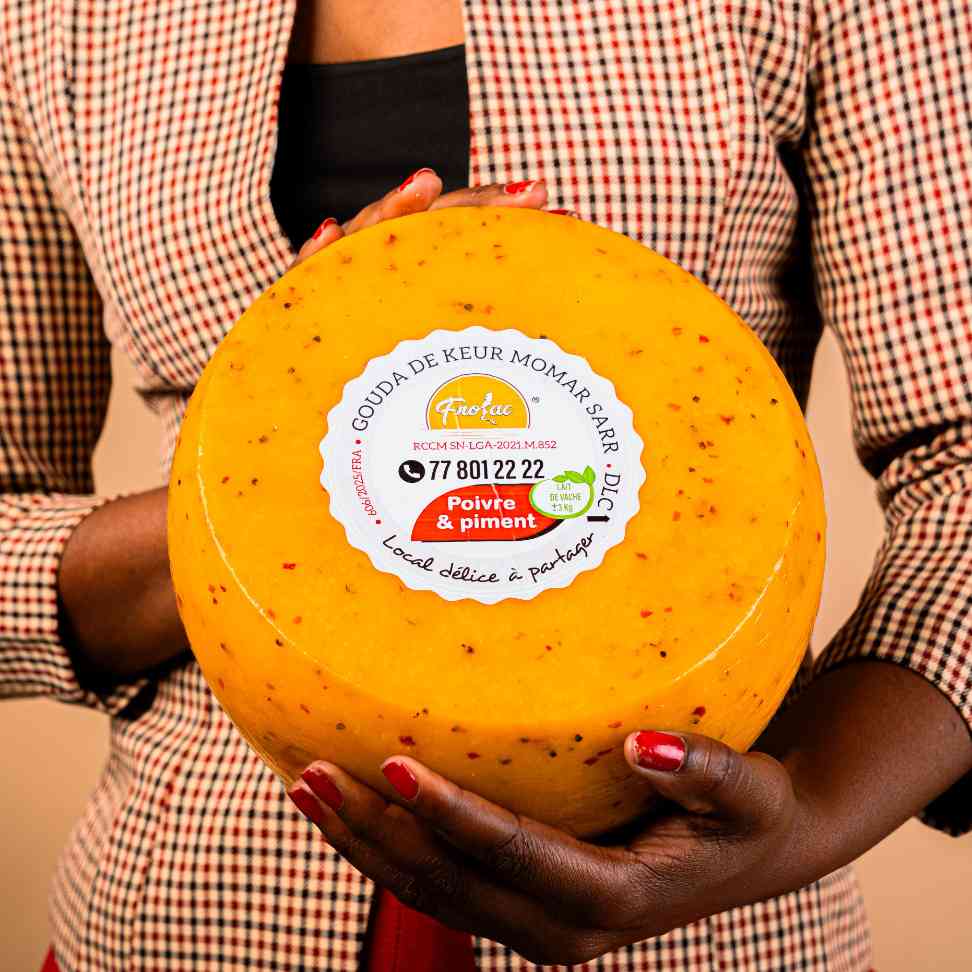 Fromage gouda piment et poivre 3 Kg