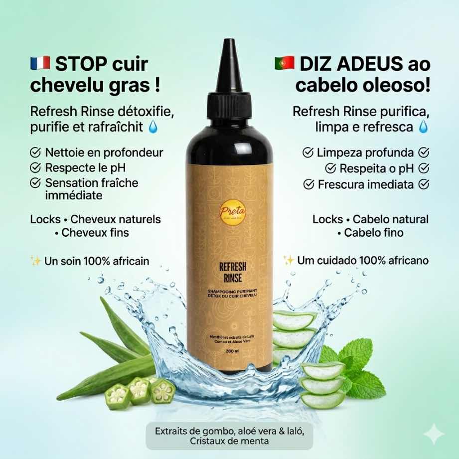 Shampoing détox naturel aloe vera et menthe
