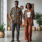 Kimono africain unisexe multicolore, ample et chic, vêtement traditionnel