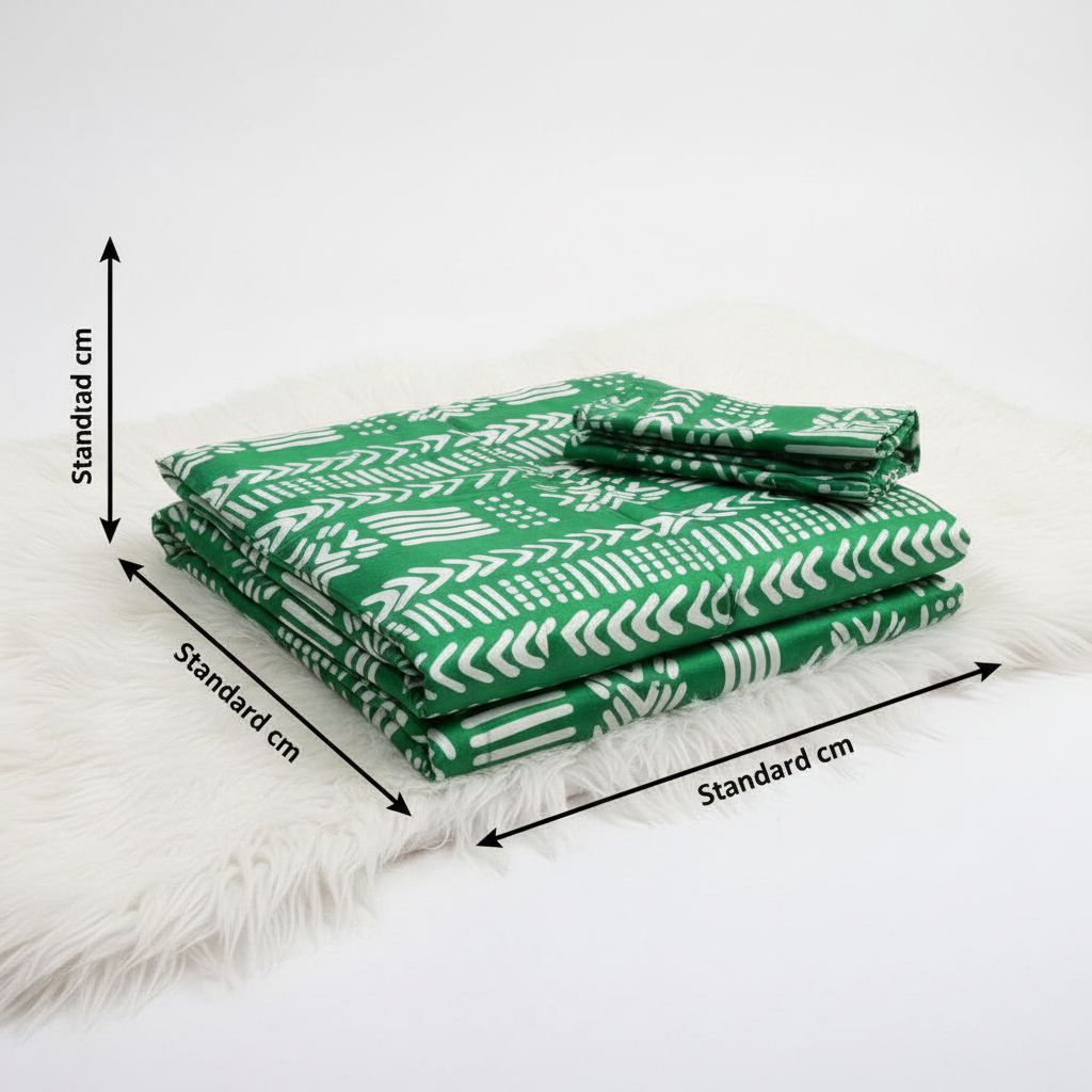 Kimono pyjama femme en soie wax vert, imprimé bogolan élégant