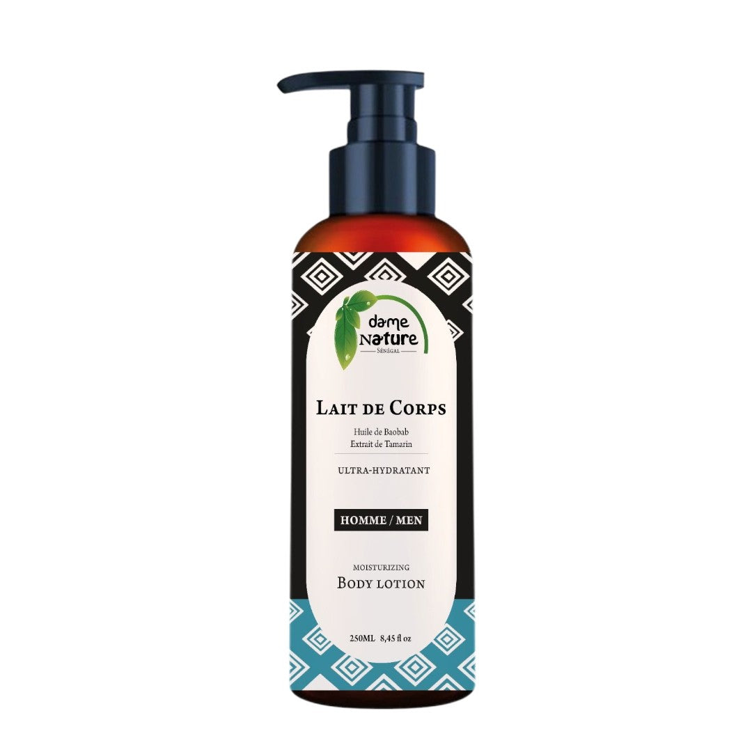 Lait corporel hydratant naturel homme au baobab (250g)