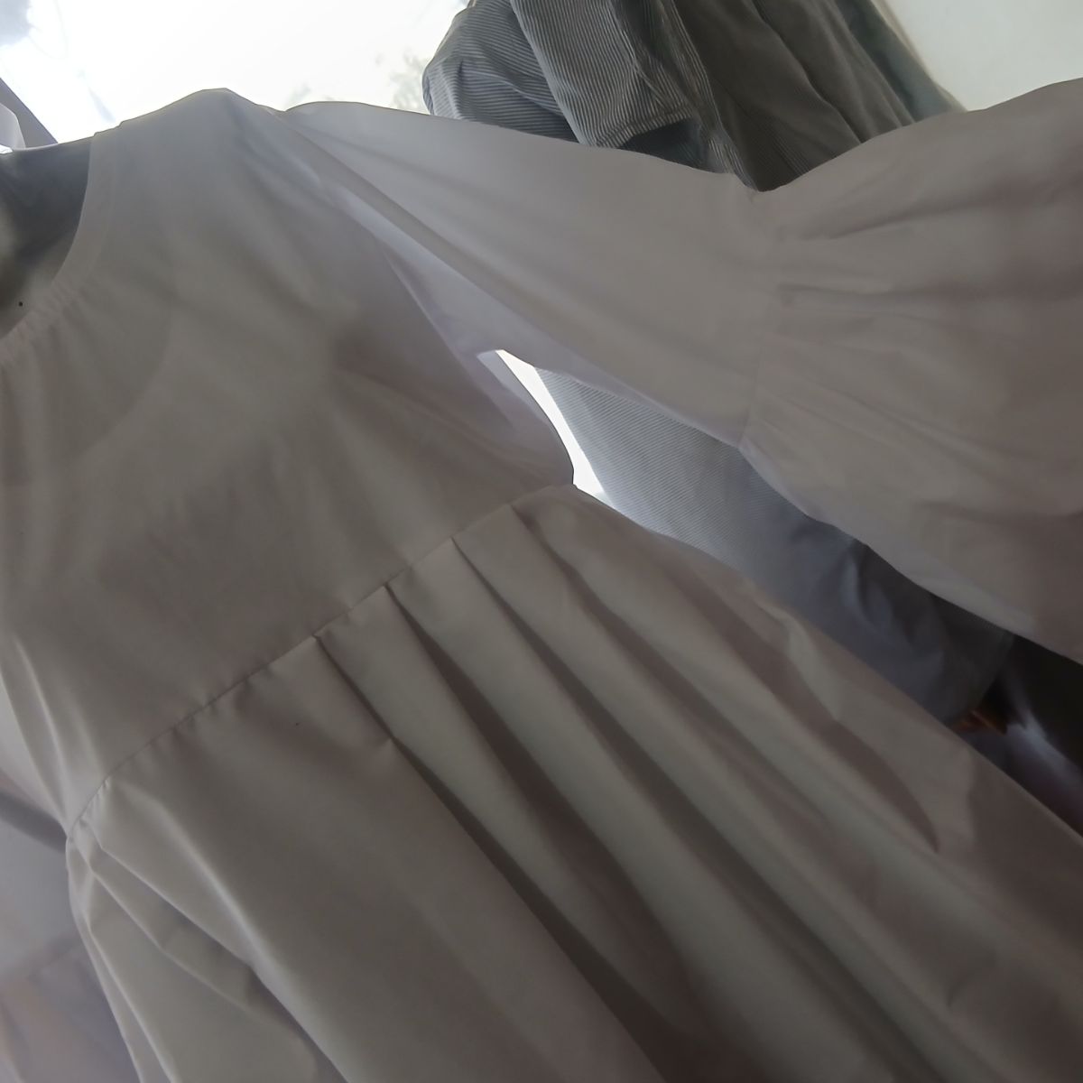 Robe Maxi Femme Gris en Coton - Élégance Effortless