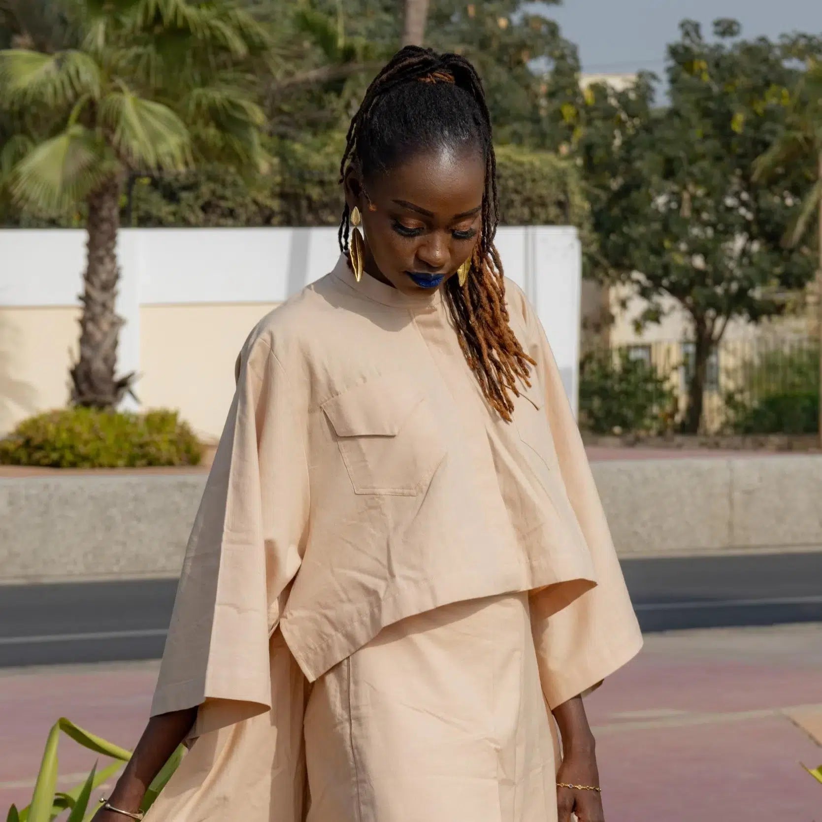 Kaftan Beige Lin Naturel - Élégance et Confort Intemporels