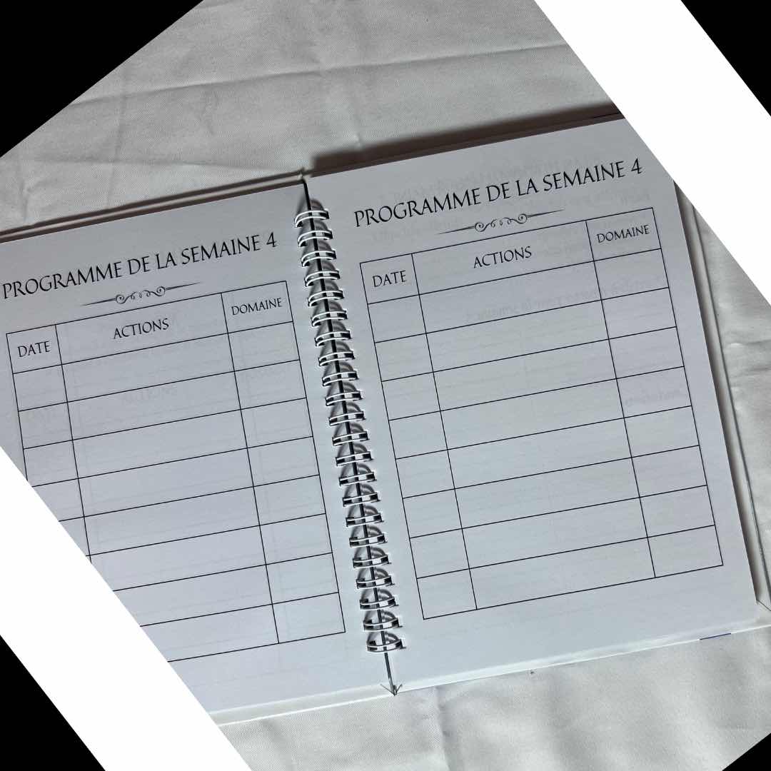 carnet d'organisation élégant pour une productivité maximale