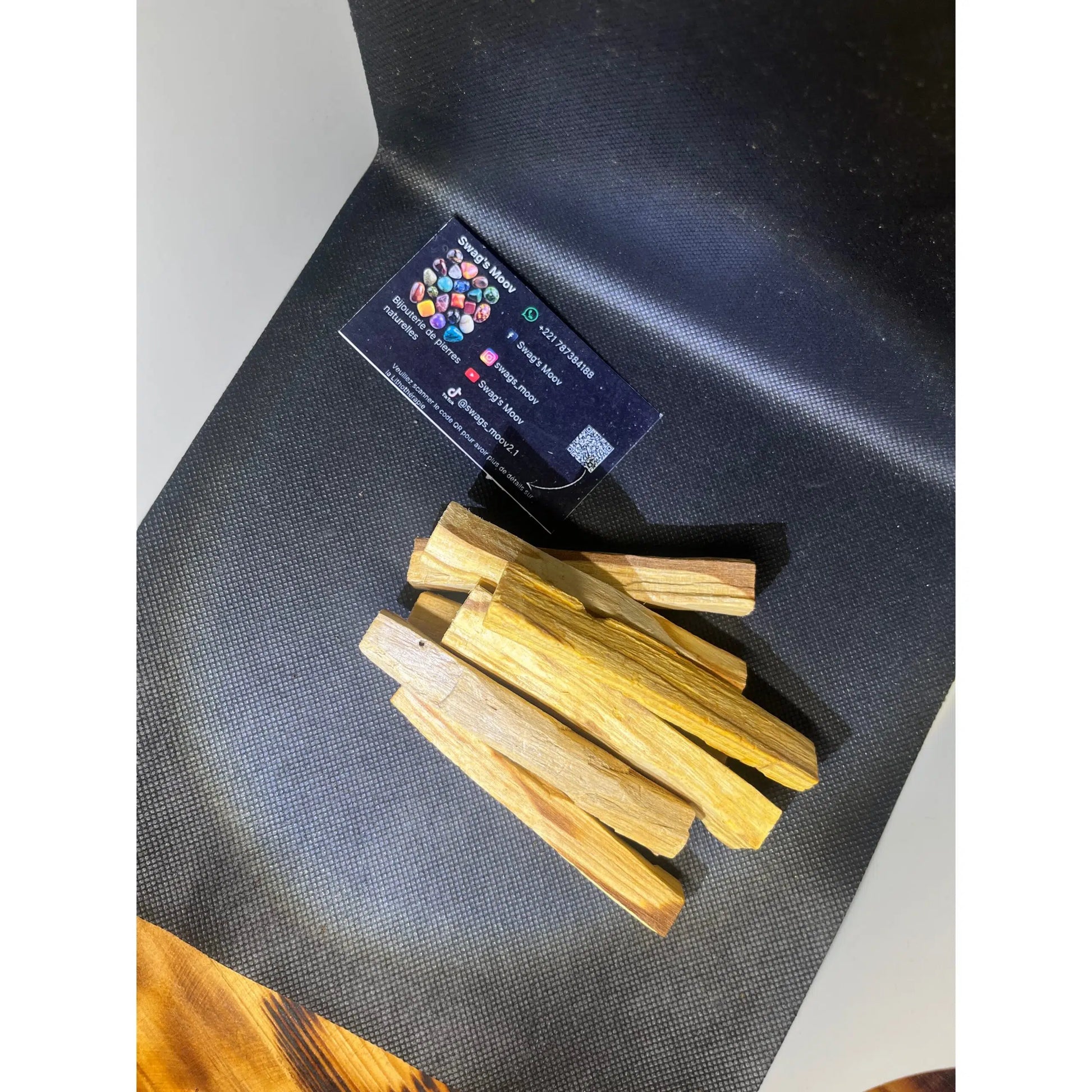 Palo Santo Californien sur support en nacre