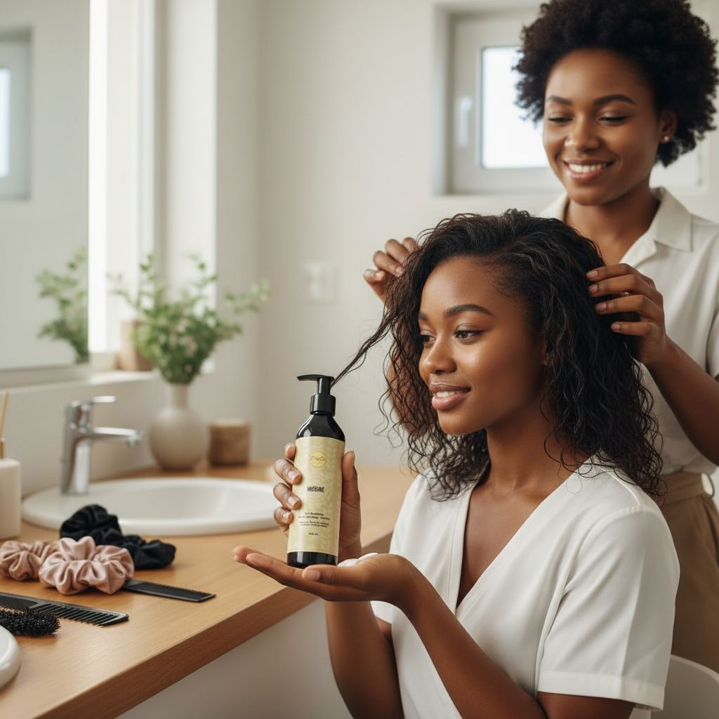 Lait capillaire naturel au karité et romarin – Soin cheveux secs 250ml