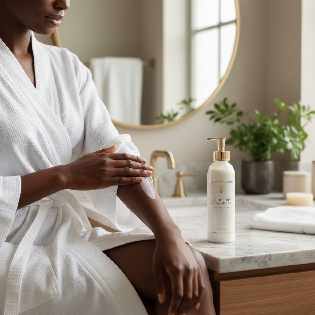 Lait de corps blanchissant 500ml – Soin éclaircissant et hydratant peau unifiée