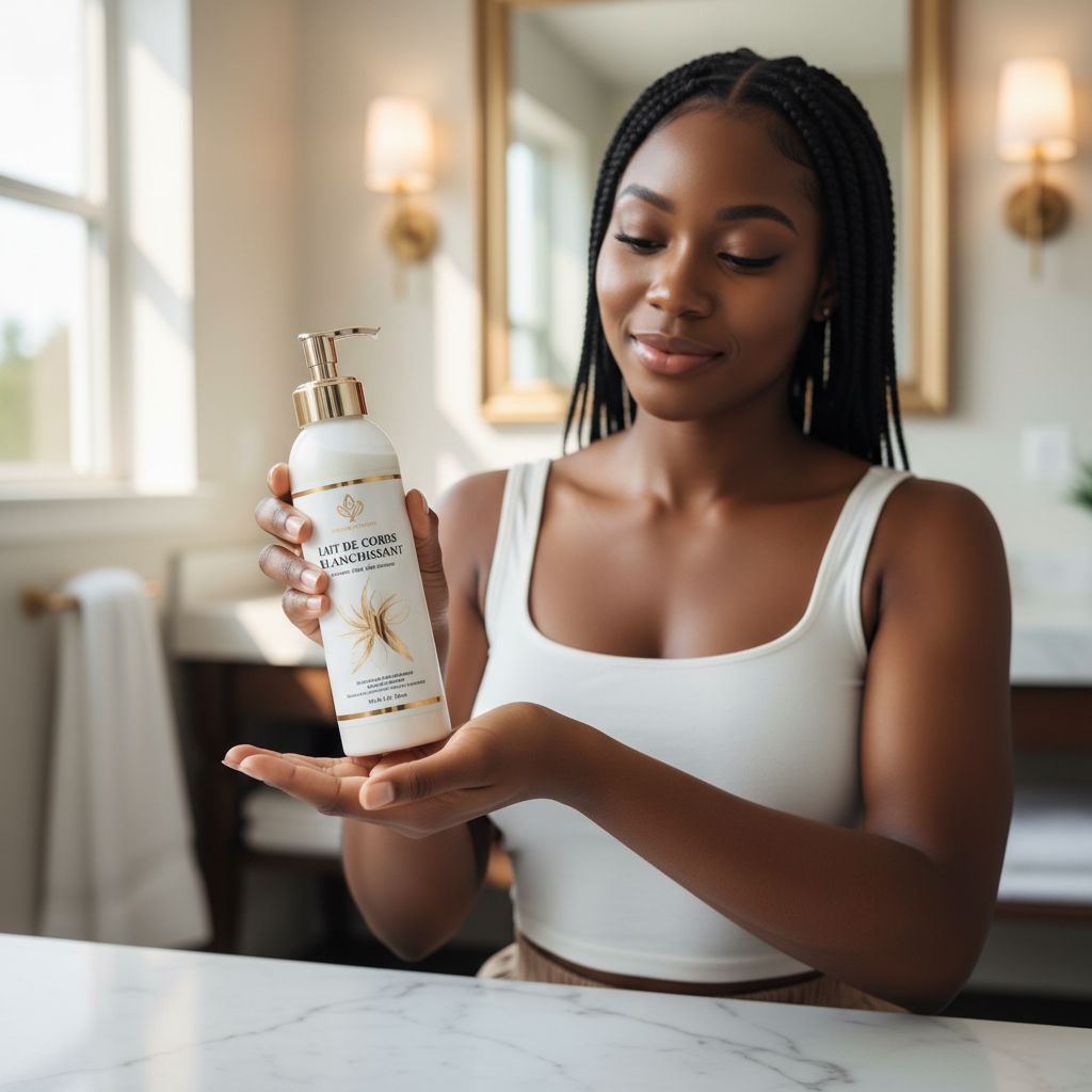 Lait de corps blanchissant 500ml – Soin éclaircissant et hydratant peau unifiée