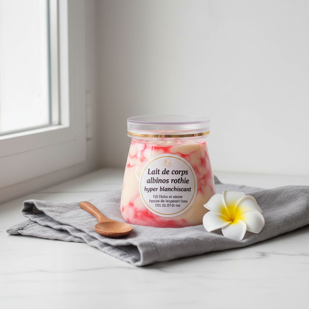 Lait de corps hyper blanchissant Rothie, soin intense peau foncée 500g