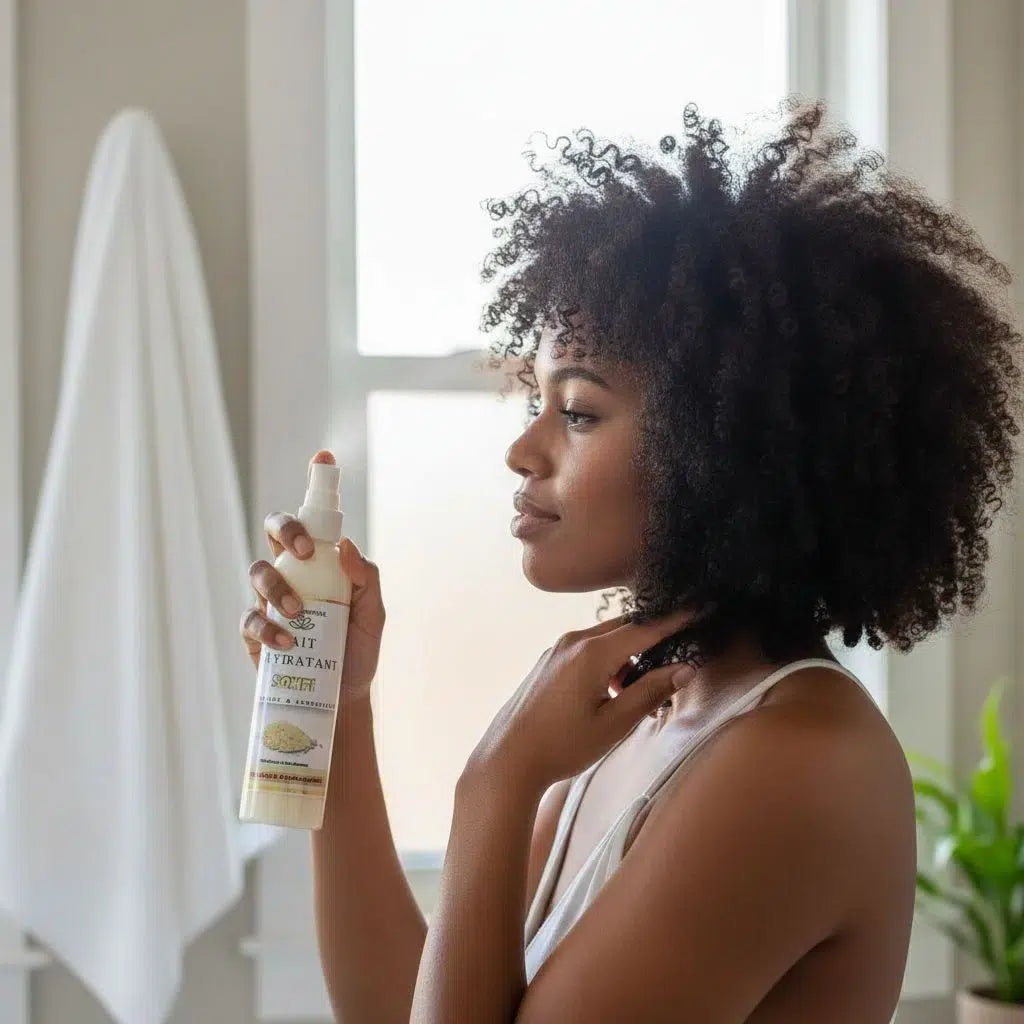 Lait hydratant cheveux et peau SOMBI spray au riz du Sénégal (250ml)