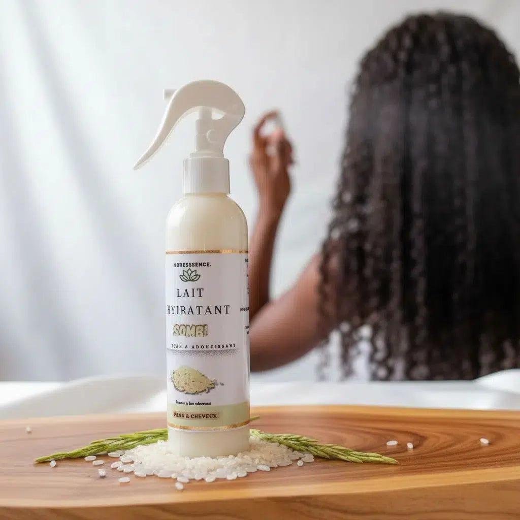 Lait hydratant cheveux et peau SOMBI spray au riz du Sénégal (250ml)