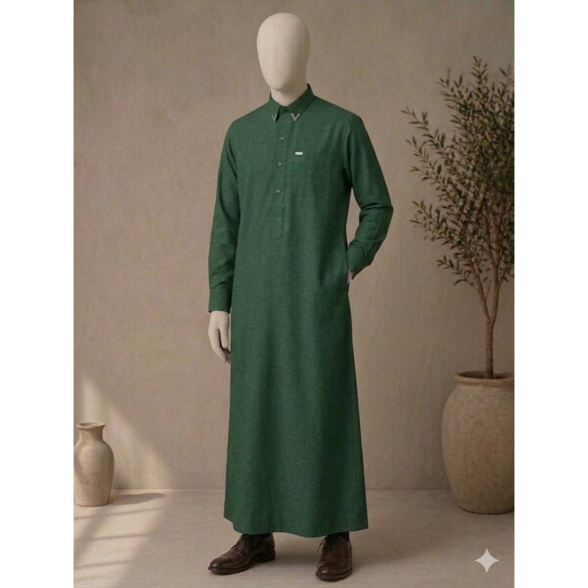 Chemise traditionnelle homme en lin blanc El Hadj élégante et confortable