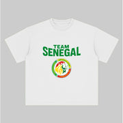 Tshirt Sénégal – T-shirt supporter officiel, coupe classique, tailles S à 2XL