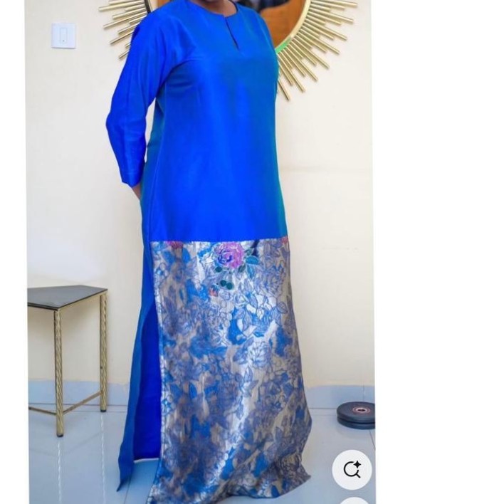 Robe femme en brocart