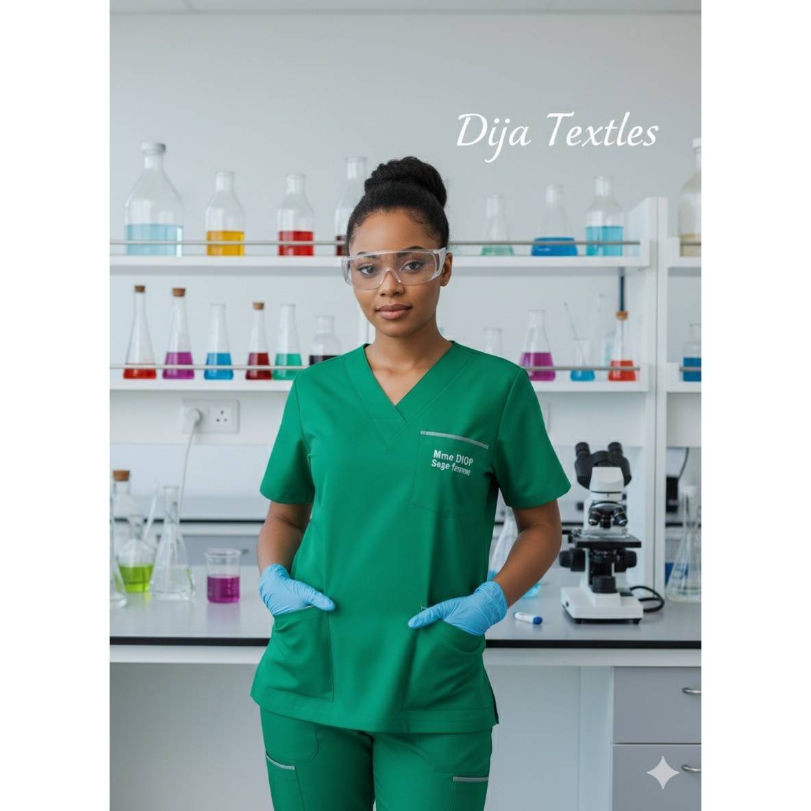 Blouse Médicale Dija Textiles Magenta - Confort Respirant