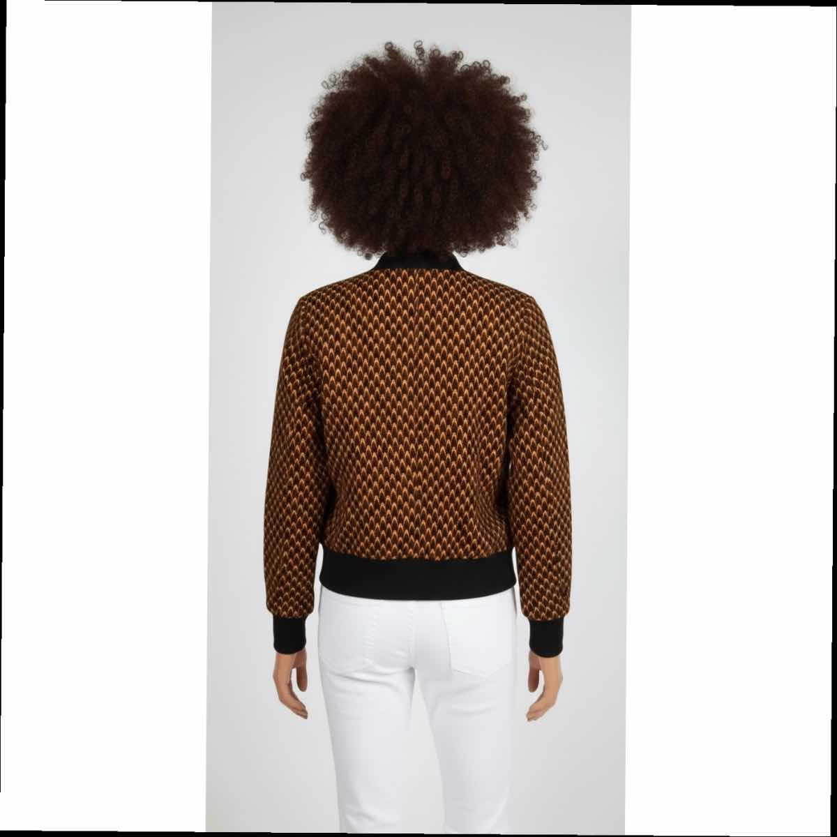 Pull wax homme noir et jaune moutarde, veste zipper grande poche chic