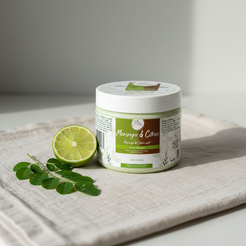 Masque capillaire moringa et citron vert – Soin réparateur naturel 250ml