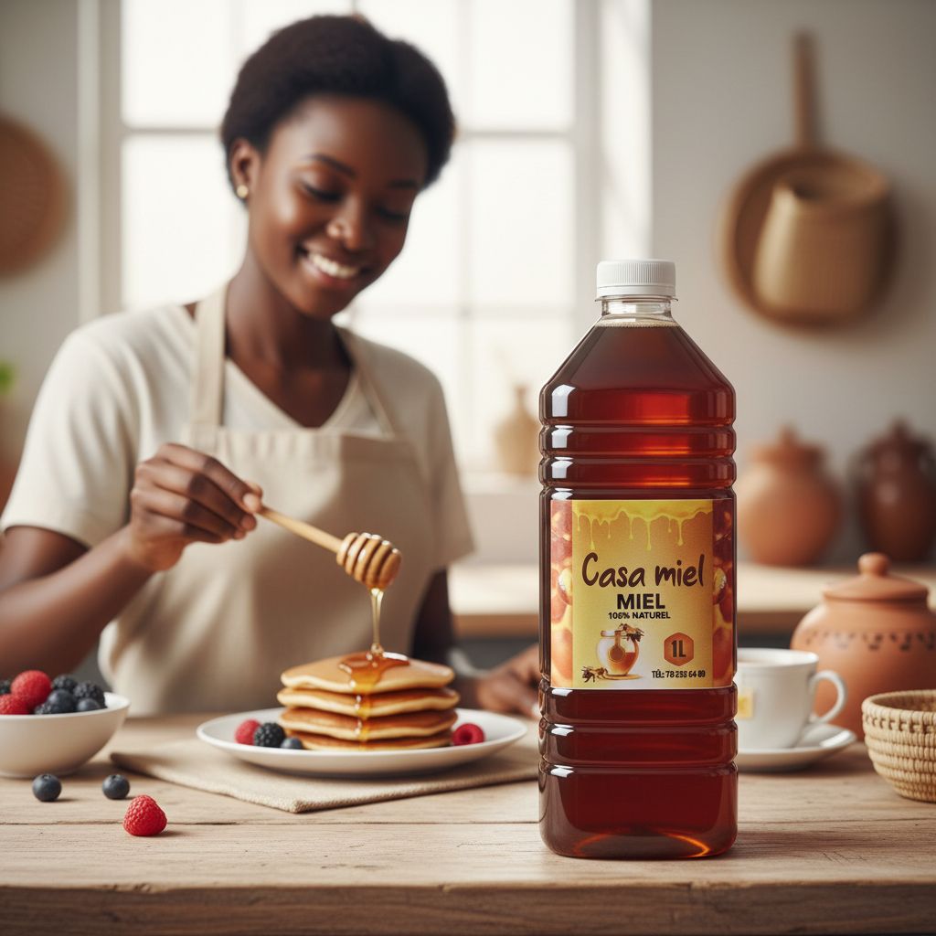 Miel pur Casamance artisanal du Sénégal – Naturel, premium en pot 1L ou 500ml