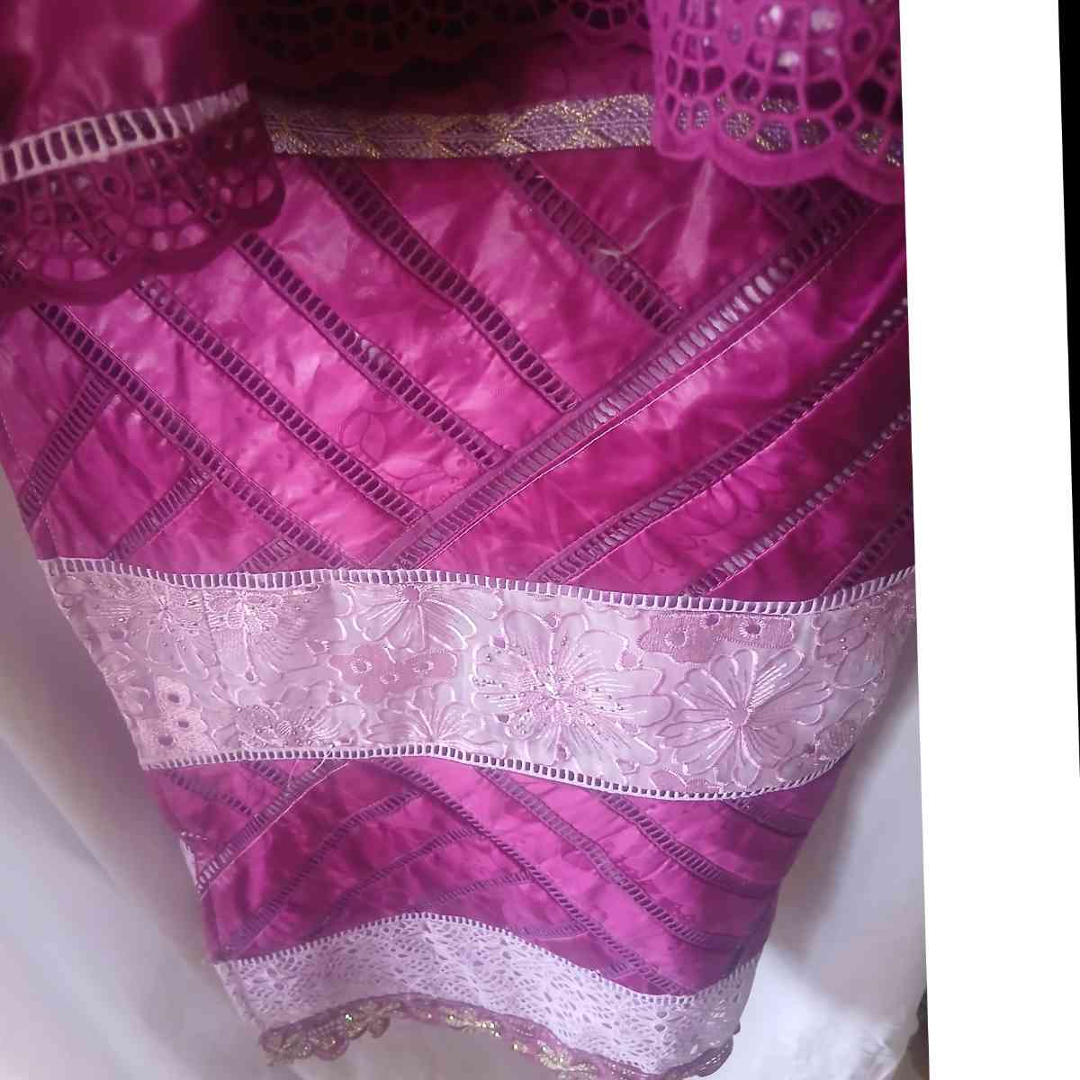 Ensemble femme bazin brodé dentelle élégant