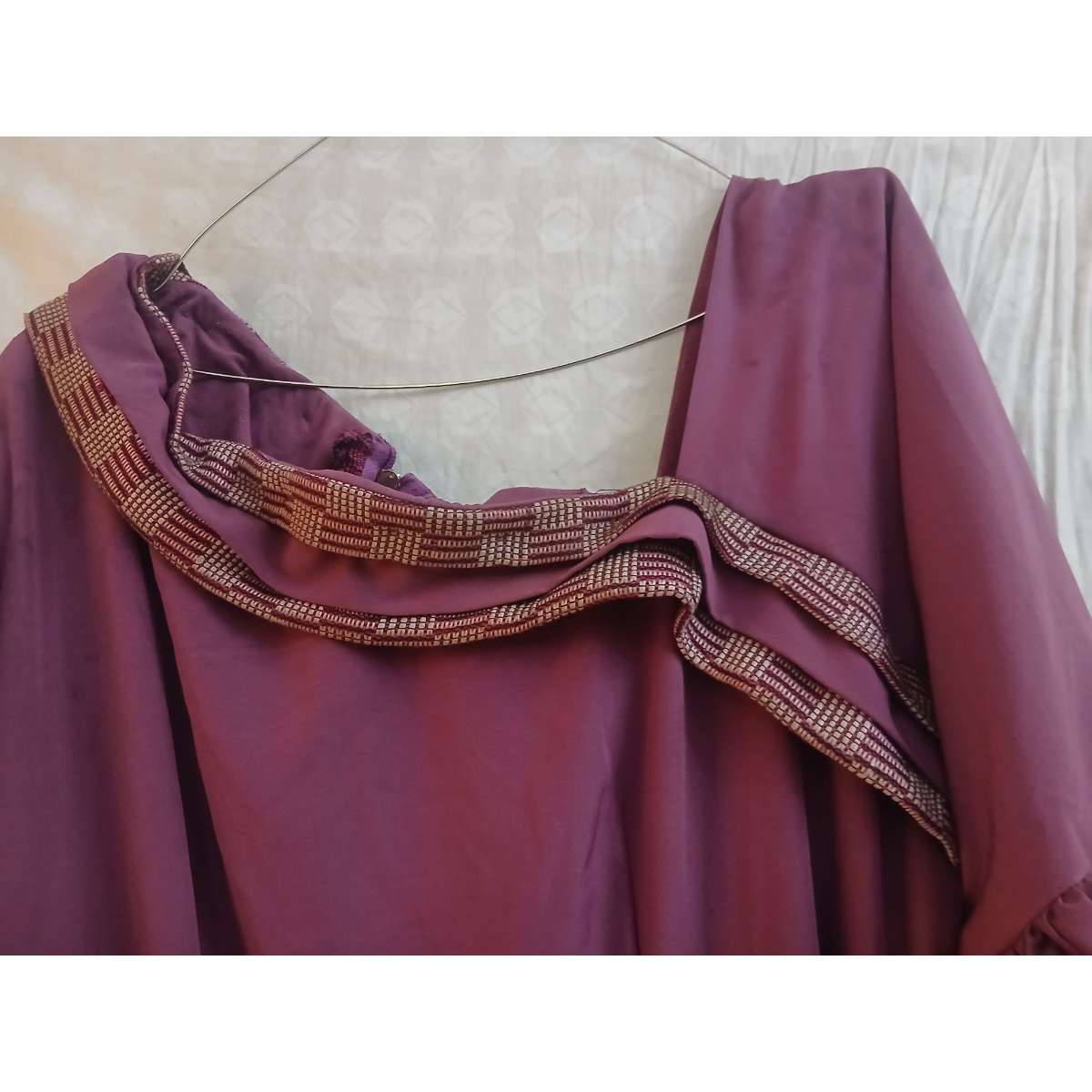 Robe femme coton pagne tissé chic, longue élégante, col asymétrique