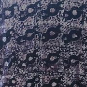 Robe batik femme ample coton noire blanche, été bohème grande taille