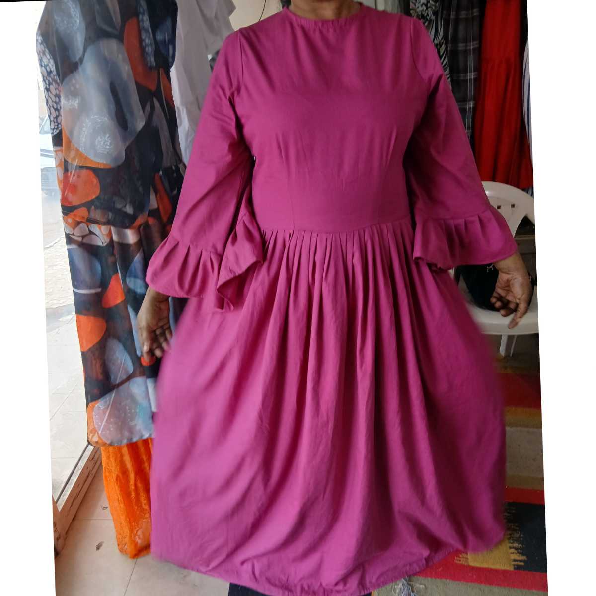 Robe Femme Coton Fuchsia - Élégance et Confort