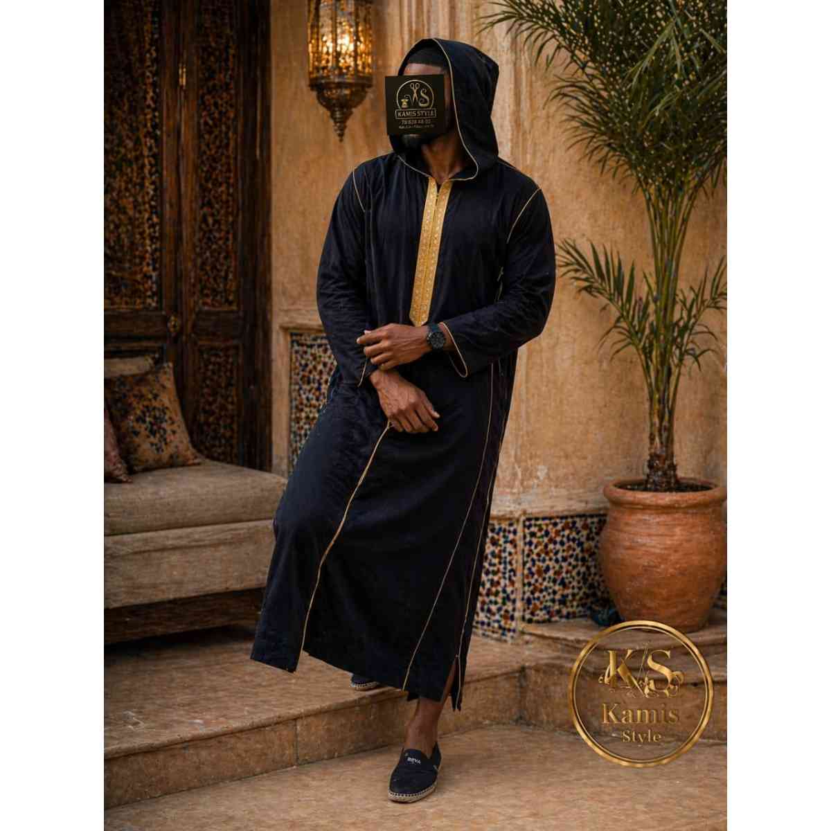 Djellaba Marocaine en Velours - Élégance et Confort