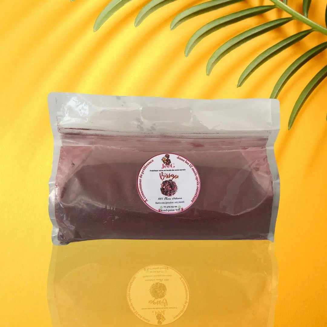 Poudre de bissap Hibiscus séché naturelle