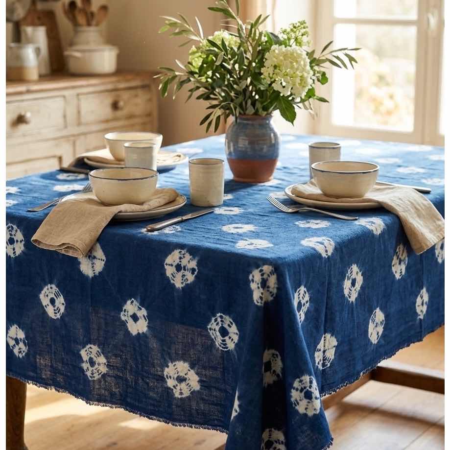 Des nappe a table et des draps