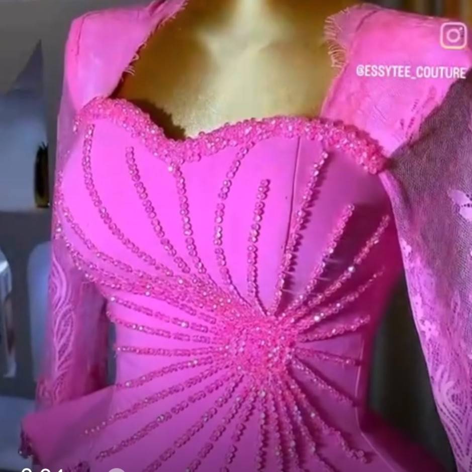 Ensemble bustier et jupe femme brocart élégant