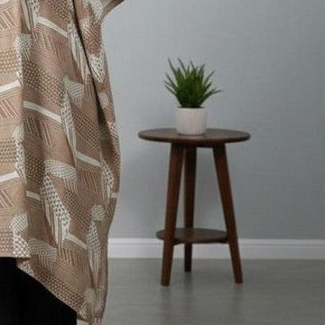 Ensemble femme coton et lin beige marron