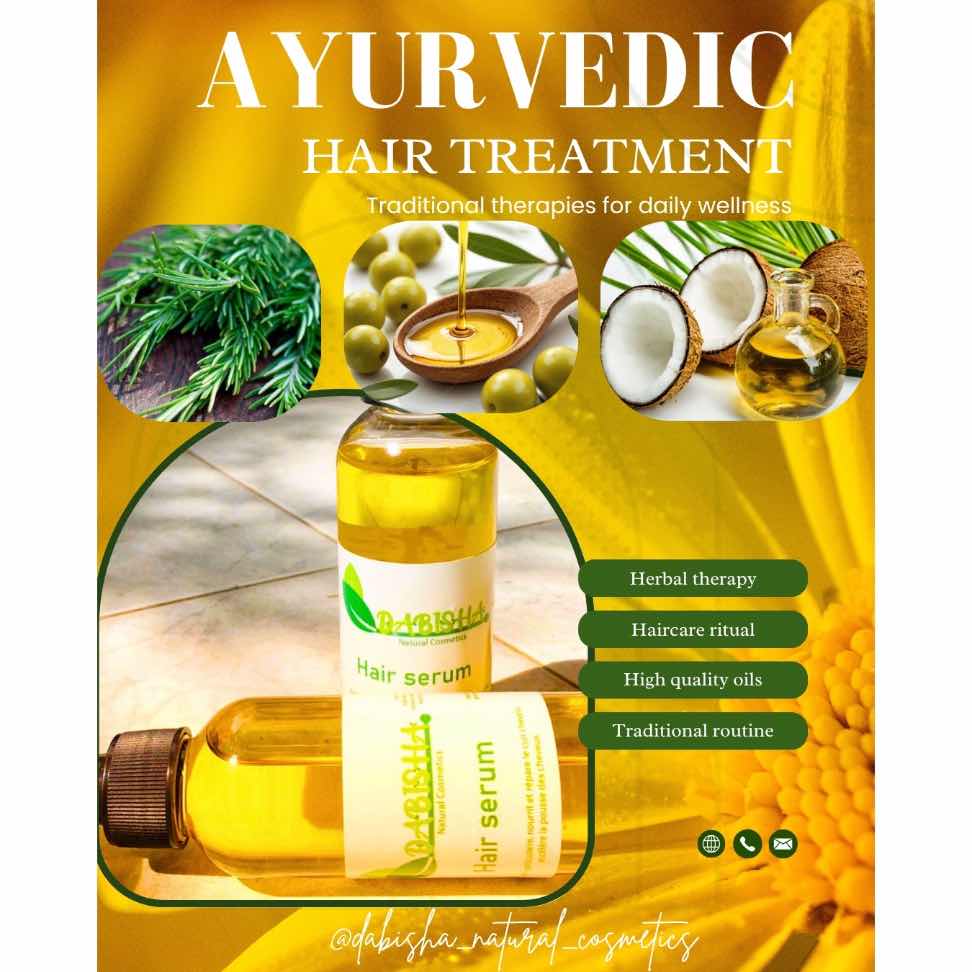 Sérum capillaire naturel Dabisha 100g – Soin cheveux bio à l’huile de ricin