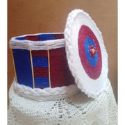 Panier de rangement rouge bleu