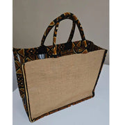Sac Écologique en Jute &amp; Motifs Africains - Élégance Durable